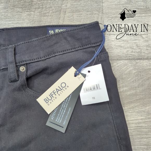 Buffalo David Bitton Evan Straight Leg Jeans Size 16 - Picture 2 of 6